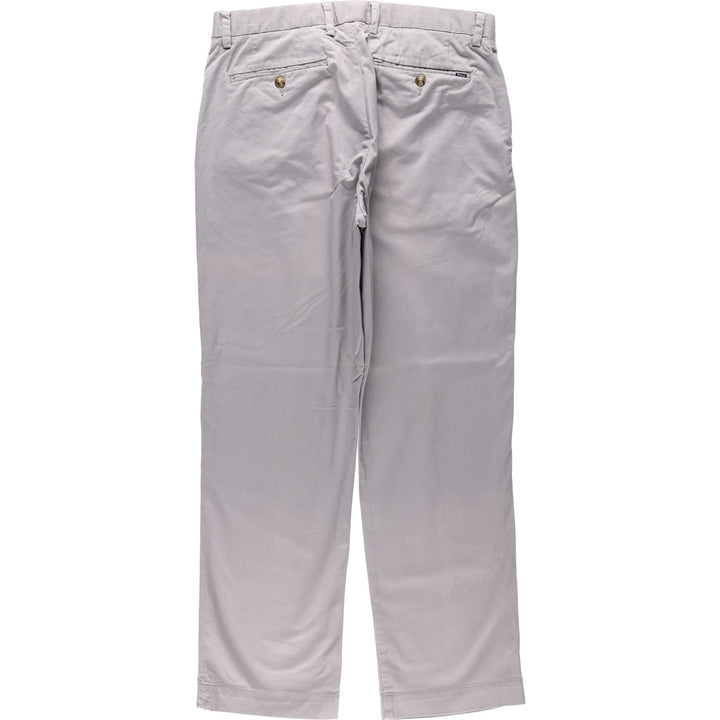 Ralph Lauren POLO RALPH LAUREN STRETCH CLASSIC FIT Chino Pants, Men's Size W34 (approx.) cotton gray type Vintage Second Hand