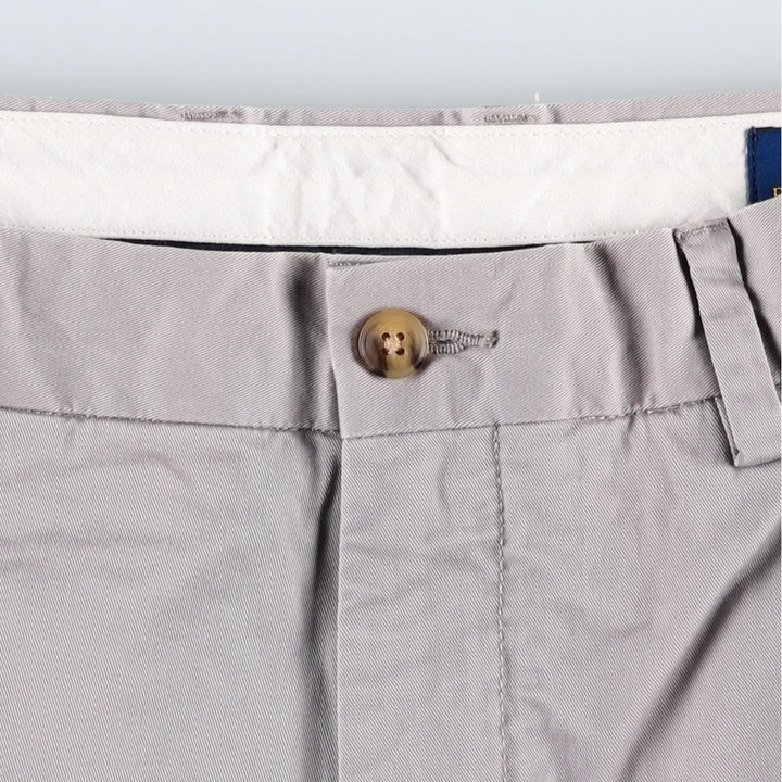 Ralph Lauren POLO RALPH LAUREN STRETCH CLASSIC FIT Chino Pants, Men's Size W34 (approx.) cotton gray type Vintage Second Hand