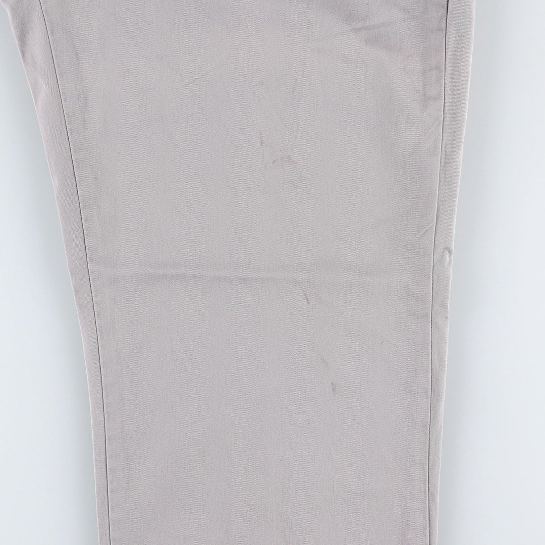 Ralph Lauren POLO RALPH LAUREN STRETCH CLASSIC FIT Chino Pants, Men's Size W34 (approx.) cotton gray type Vintage Second Hand