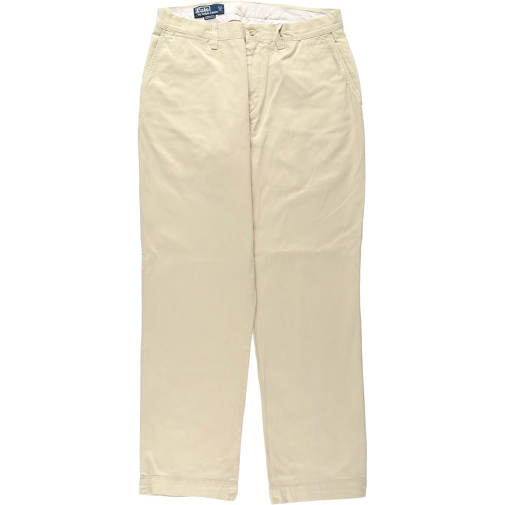 Ralph Lauren POLO by Ralph Lauren SUFFIELD PANT Chino pants for men, W33 equivalent cotton Beige type Vintage Second Hand