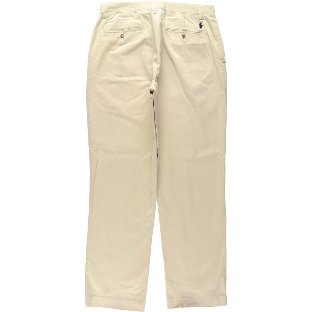 Ralph Lauren POLO by Ralph Lauren SUFFIELD PANT Chino pants for men, W33 equivalent cotton Beige type Vintage Second Hand