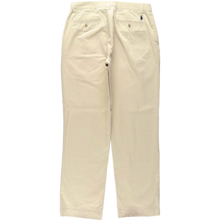 Ralph Lauren POLO by Ralph Lauren SUFFIELD PANT Chino pants for men, W33 equivalent cotton Beige type Vintage Second Hand