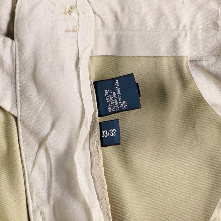 Ralph Lauren POLO by Ralph Lauren SUFFIELD PANT Chino pants for men, W33 equivalent cotton Beige type Vintage Second Hand