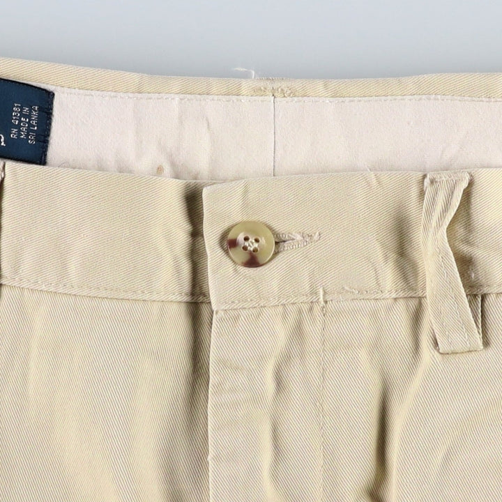 Ralph Lauren POLO by Ralph Lauren SUFFIELD PANT Chino pants for men, W33 equivalent cotton Beige type Vintage Second Hand
