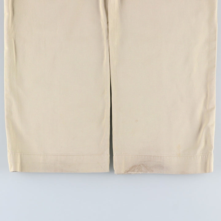 Ralph Lauren POLO by Ralph Lauren SUFFIELD PANT Chino pants for men, W33 equivalent cotton Beige type Vintage Second Hand