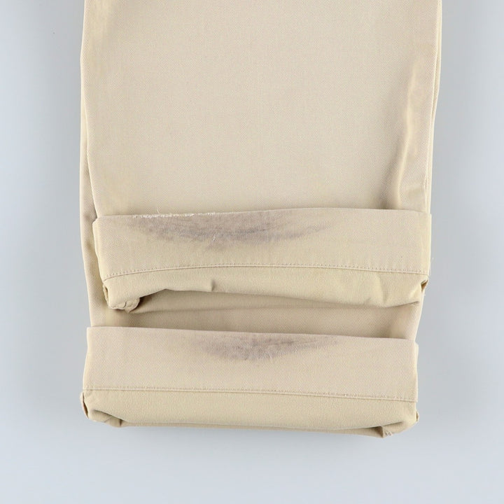 Ralph Lauren POLO by Ralph Lauren SUFFIELD PANT Chino pants for men, W33 equivalent cotton Beige type Vintage Second Hand