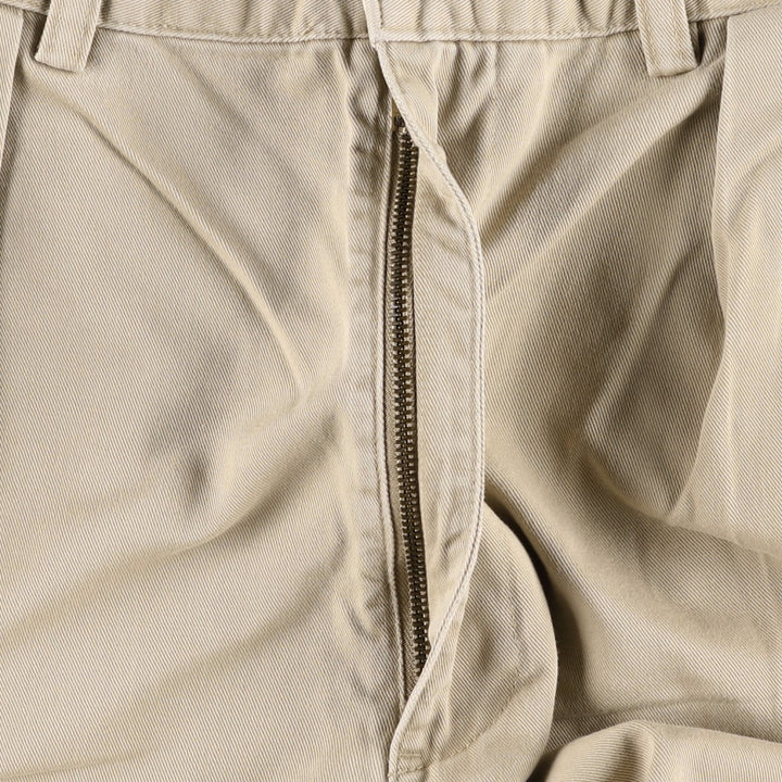 Ralph Lauren Polo Ralph Lauren Two-pleat Chino Pants for Men, W34 equivalent cotton Beige type Vintage Second Hand
