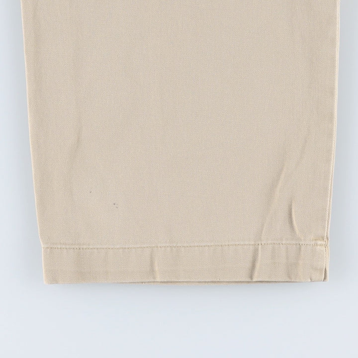 Ralph Lauren Polo Ralph Lauren Two-pleat Chino Pants for Men, W34 equivalent cotton Beige type Vintage Second Hand