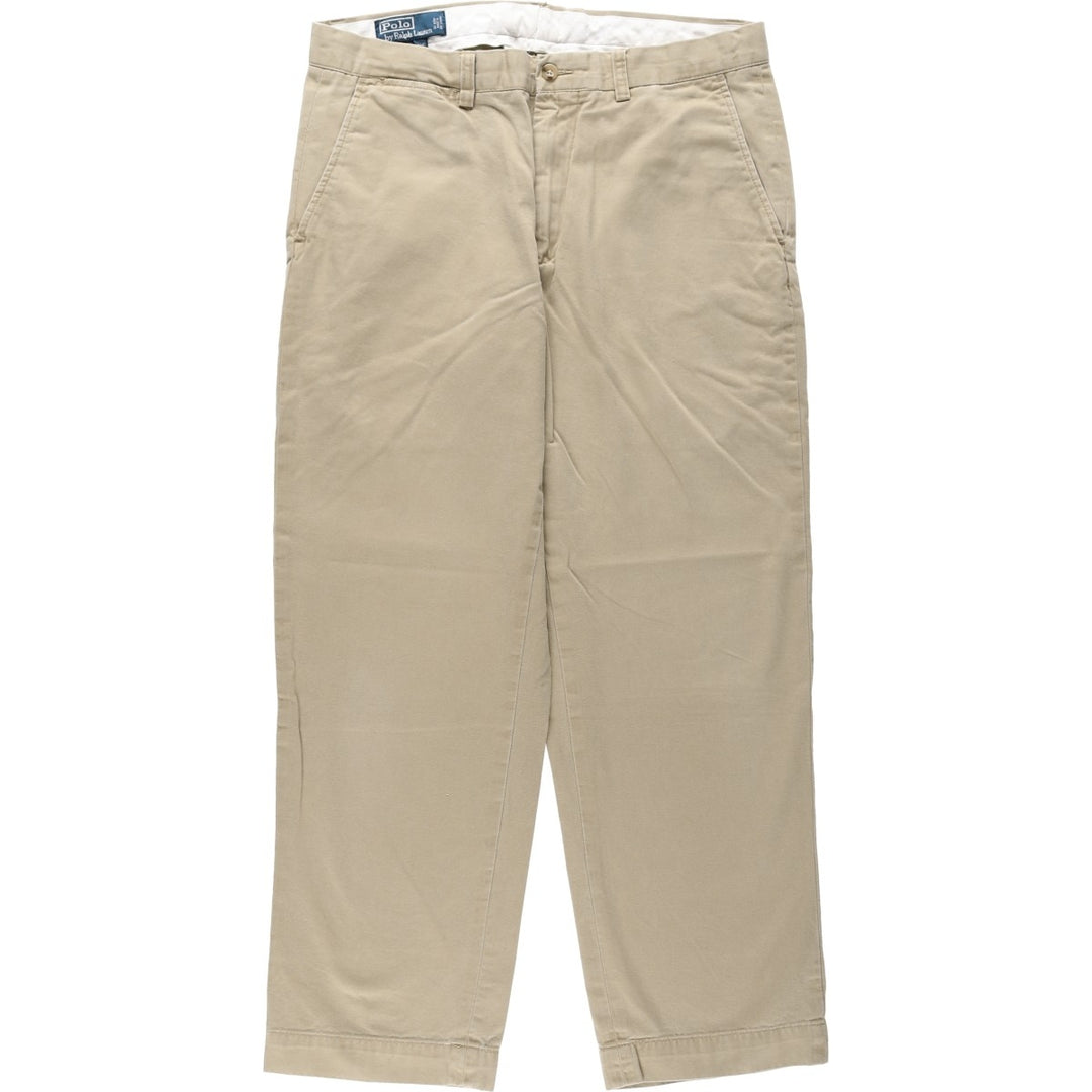 Ralph Lauren POLO by Ralph Lauren PRESTON PANT Chino pants for men, equivalent to w34 cotton Beige type Vintage Second Hand