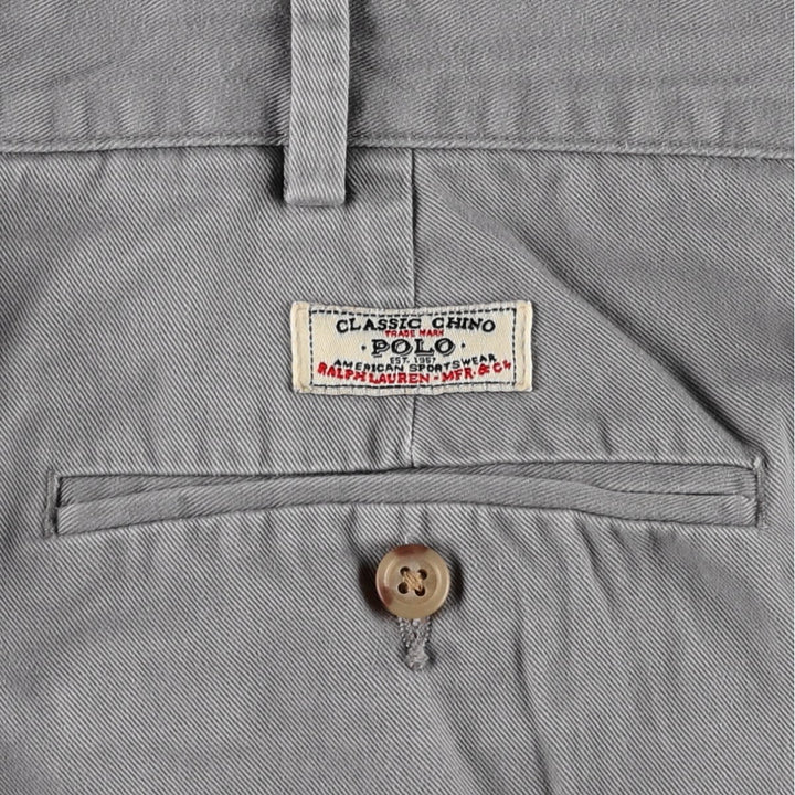 Ralph Lauren POLO by Ralph Lauren Chino Pants Men's W34 equivalent cotton gray type Vintage Second Hand