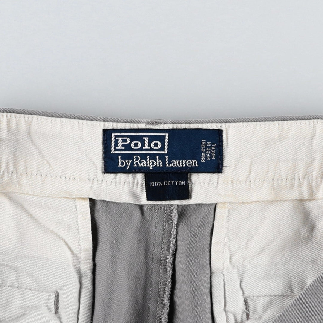 Ralph Lauren POLO by Ralph Lauren Chino Pants Men's W34 equivalent cotton gray type Vintage Second Hand