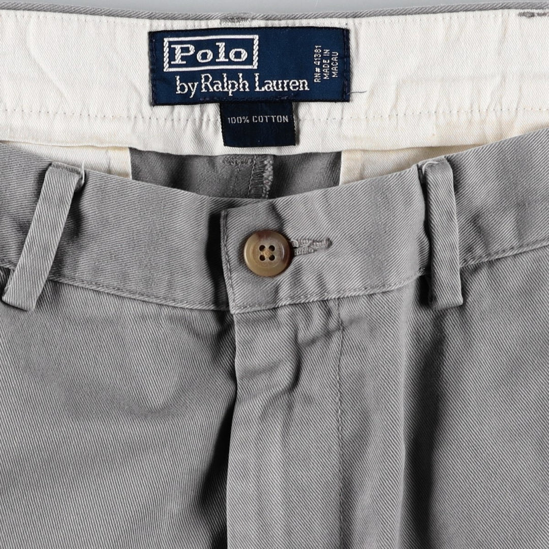 Ralph Lauren POLO by Ralph Lauren Chino Pants Men's W34 equivalent cotton gray type Vintage Second Hand