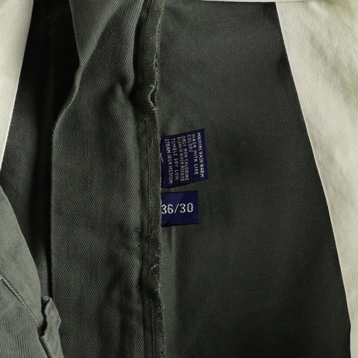 Ralph Lauren POLO RALPH LAUREN HAMMOND PANT, two-pleat chino pants, men's size W36 cotton Khaki type Vintage Second Hand