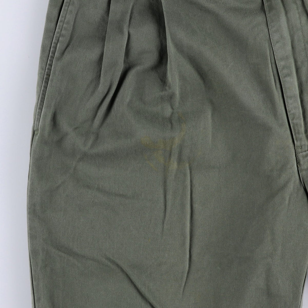 Ralph Lauren POLO RALPH LAUREN HAMMOND PANT, two-pleat chino pants, men's size W36 cotton Khaki type Vintage Second Hand