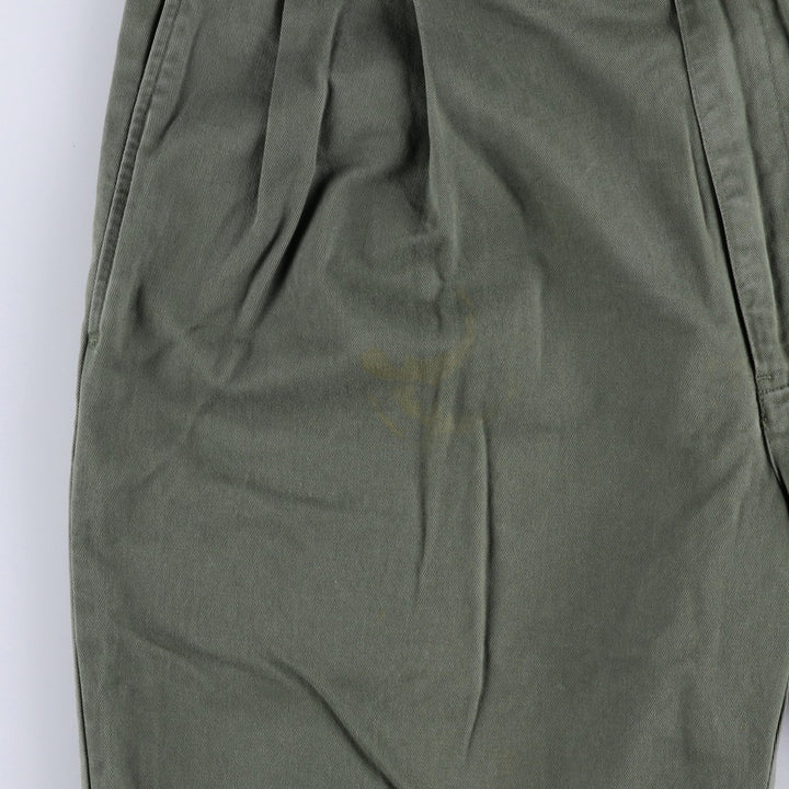 Ralph Lauren POLO RALPH LAUREN HAMMOND PANT, two-pleat chino pants, men's size W36 cotton Khaki type Vintage Second Hand