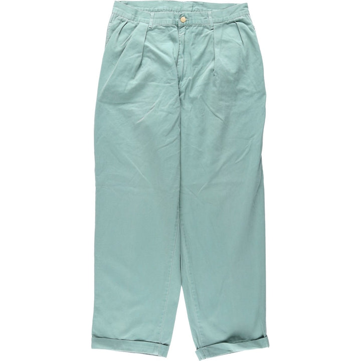 Ralph Lauren two-pleat chino pants, men's size W32 (approx.) unclear Mint green Vintage Second Hand