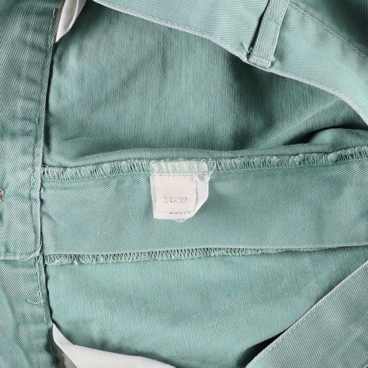 Ralph Lauren two-pleat chino pants, men's size W32 (approx.) unclear Mint green Vintage Second Hand