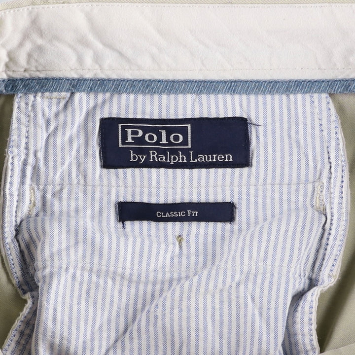 Ralph Lauren POLO by Ralph Lauren CLASSIC FIT Chino Pants for Men, W32 equivalent cotton Beige type Vintage Second Hand