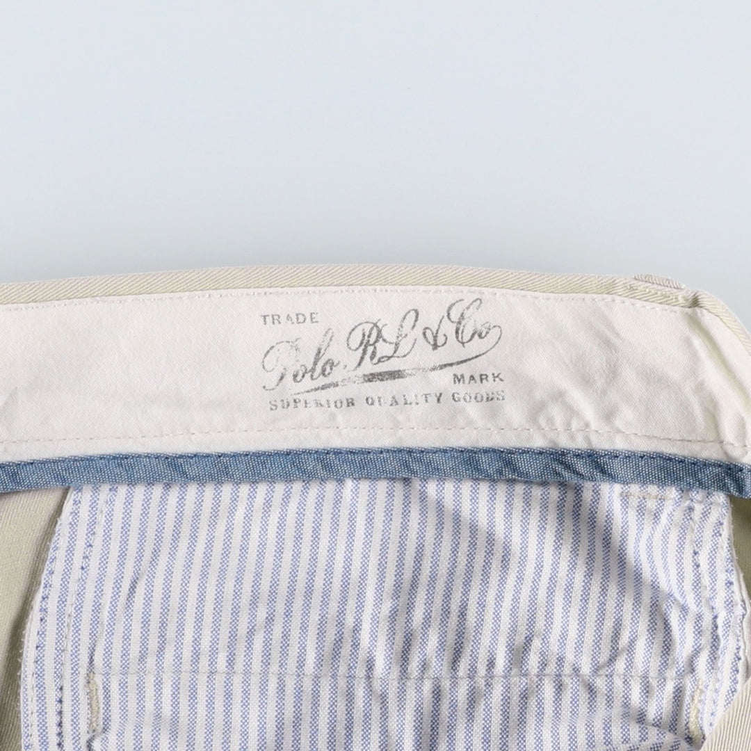 Ralph Lauren POLO by Ralph Lauren CLASSIC FIT Chino Pants for Men, W32 equivalent cotton Beige type Vintage Second Hand