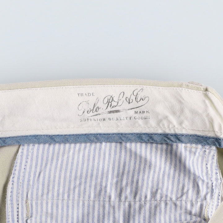 Ralph Lauren POLO by Ralph Lauren CLASSIC FIT Chino Pants for Men, W32 equivalent cotton Beige type Vintage Second Hand