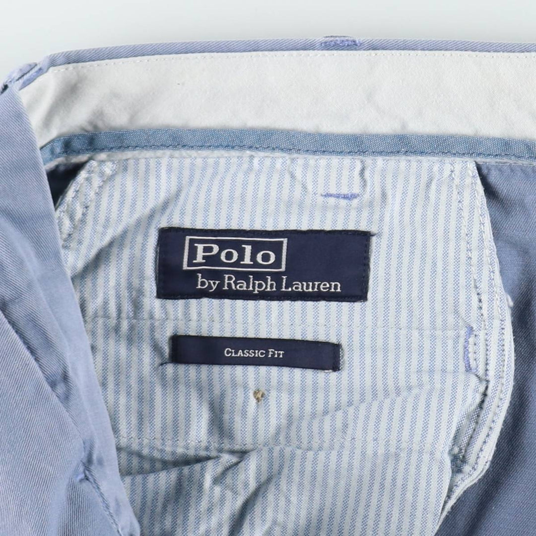 Ralph Lauren POLO by Ralph Lauren CLASSIC FIT Chino Pants, Men's W37 (approx.) cotton blue type Vintage Second Hand
