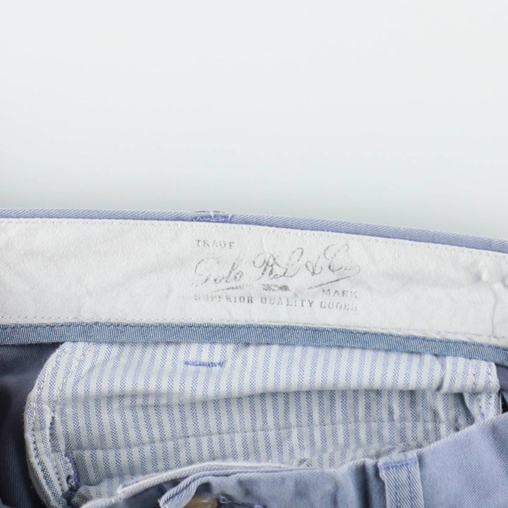 Ralph Lauren POLO by Ralph Lauren CLASSIC FIT Chino Pants, Men's W37 (approx.) cotton blue type Vintage Second Hand