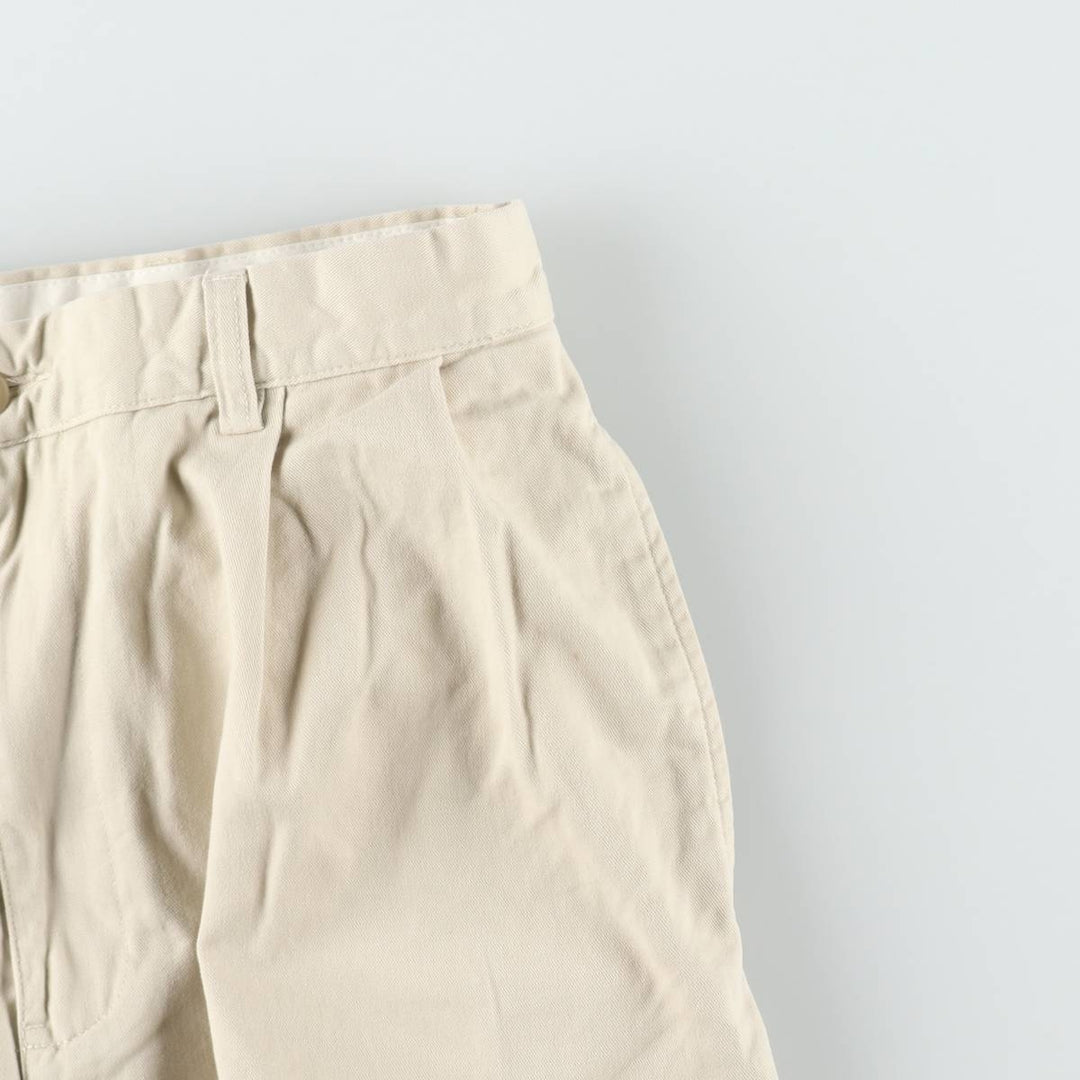 Ralph Lauren POLO by Ralph Lauren HAMMOND PANT, two-pleat chino pants, men's, w34 equivalent cotton Beige type Vintage Second Hand