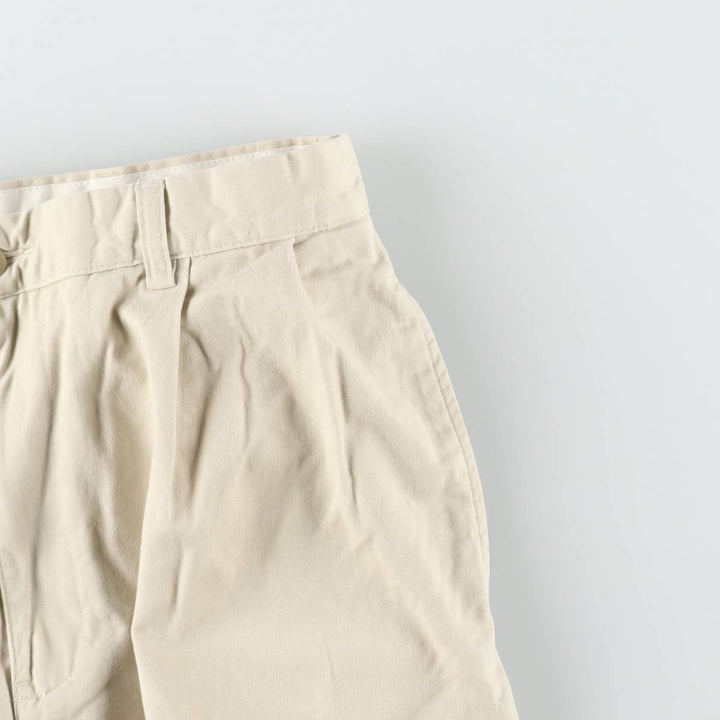 Ralph Lauren POLO by Ralph Lauren HAMMOND PANT, two-pleat chino pants, men's, w34 equivalent cotton Beige type Vintage Second Hand