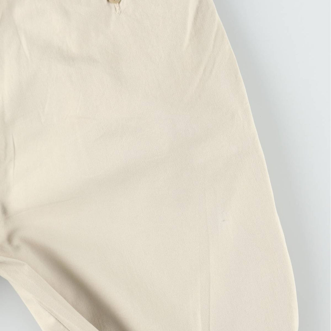 Ralph Lauren POLO by Ralph Lauren HAMMOND PANT, two-pleat chino pants, men's, w34 equivalent cotton Beige type Vintage Second Hand