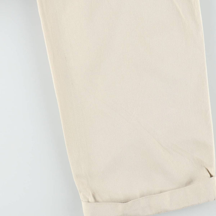 Ralph Lauren POLO by Ralph Lauren HAMMOND PANT, two-pleat chino pants, men's, w34 equivalent cotton Beige type Vintage Second Hand