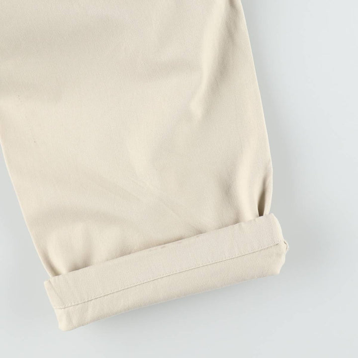 Ralph Lauren POLO by Ralph Lauren HAMMOND PANT, two-pleat chino pants, men's, w34 equivalent cotton Beige type Vintage Second Hand