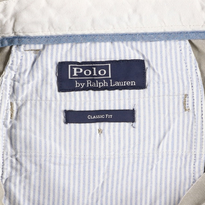 Ralph Lauren POLO RALPH LAUREN CLASSIC FIT Chino Pants Men's W34 equivalent cotton Beige type Vintage Second Hand