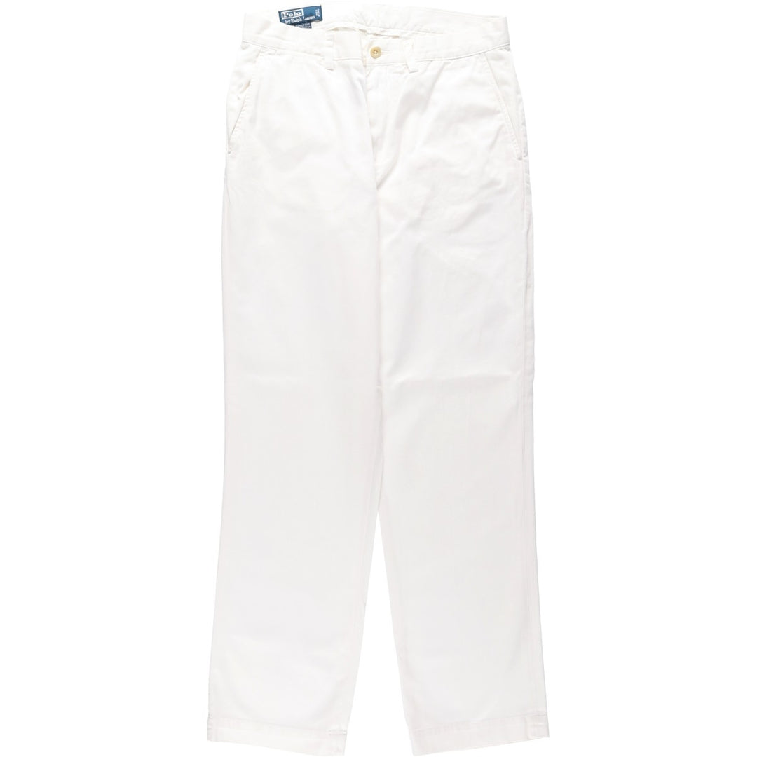 Ralph Lauren POLO by Ralph Lauren SUFFIELD PANT Chino pants for men, equivalent to W32 cotton white type Vintage Second Hand