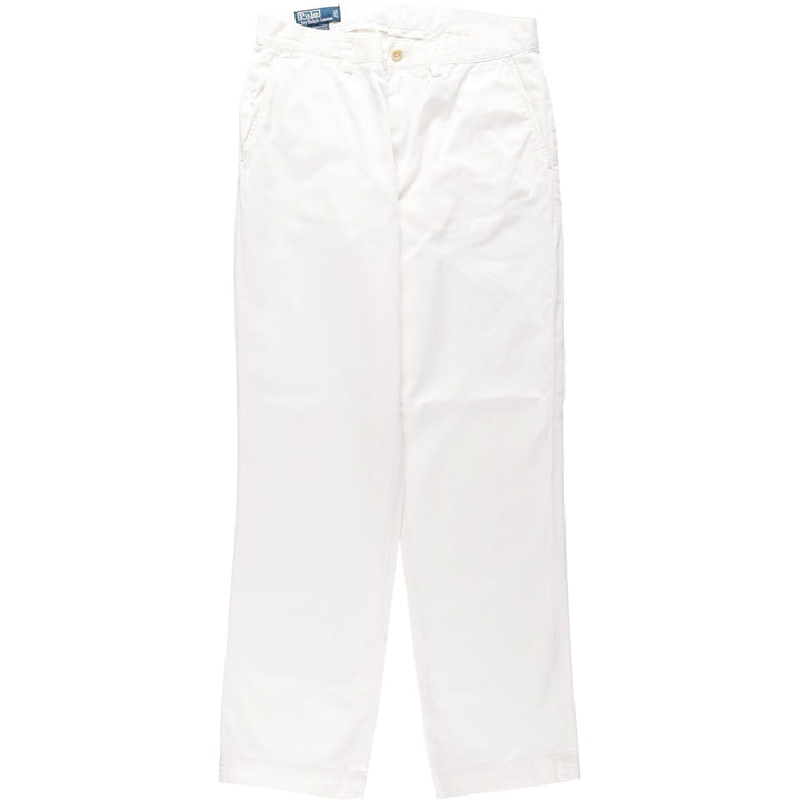 Ralph Lauren POLO by Ralph Lauren SUFFIELD PANT Chino pants for men, equivalent to W32 cotton white type Vintage Second Hand
