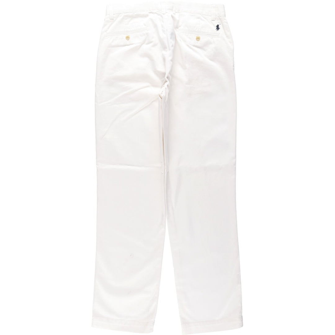 Ralph Lauren POLO by Ralph Lauren SUFFIELD PANT Chino pants for men, equivalent to W32 cotton white type Vintage Second Hand