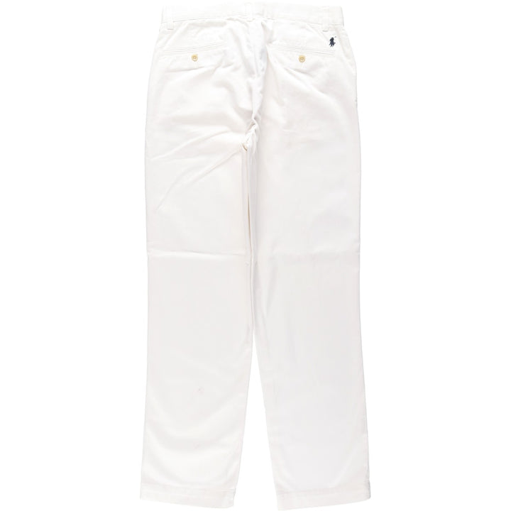 Ralph Lauren POLO by Ralph Lauren SUFFIELD PANT Chino pants for men, equivalent to W32 cotton white type Vintage Second Hand