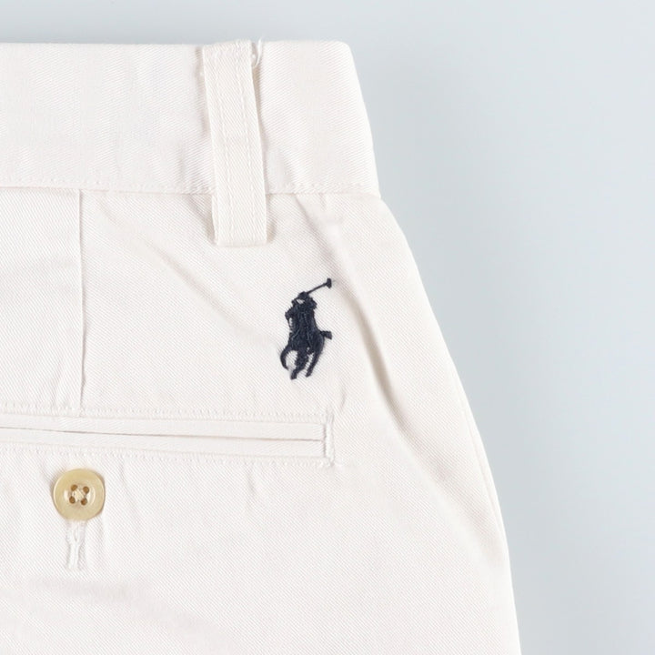 Ralph Lauren POLO by Ralph Lauren SUFFIELD PANT Chino pants for men, equivalent to W32 cotton white type Vintage Second Hand