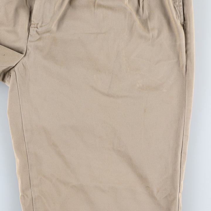 Ralph Lauren POLO by Ralph Lauren ANDREW PANT, two-pleat chino pants, men's, W32 equivalent cotton Beige type Vintage Second Hand