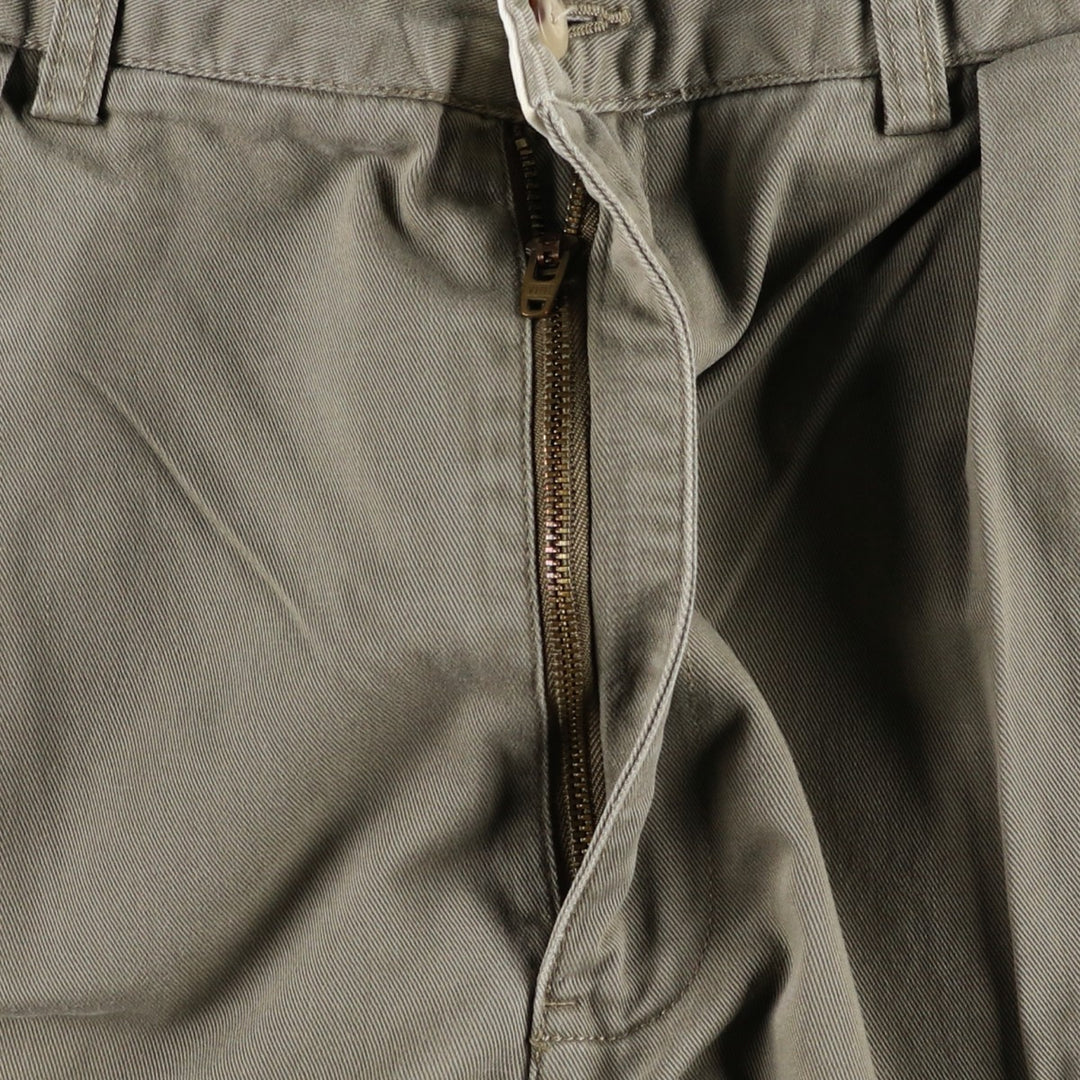 Ralph Lauren POLO by Ralph Lauren ANDREW PANT Two-pleat chino pants for men, equivalent to W33 cotton Khaki type Vintage Second Hand