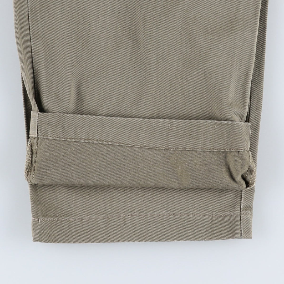 Ralph Lauren POLO by Ralph Lauren ANDREW PANT Two-pleat chino pants for men, equivalent to W33 cotton Khaki type Vintage Second Hand