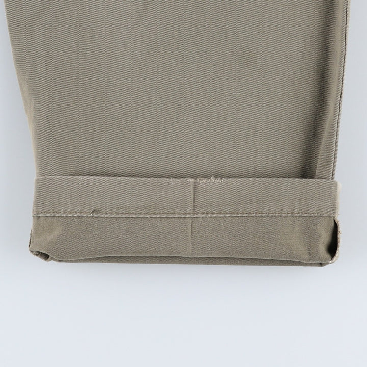 Ralph Lauren POLO by Ralph Lauren ANDREW PANT Two-pleat chino pants for men, equivalent to W33 cotton Khaki type Vintage Second Hand