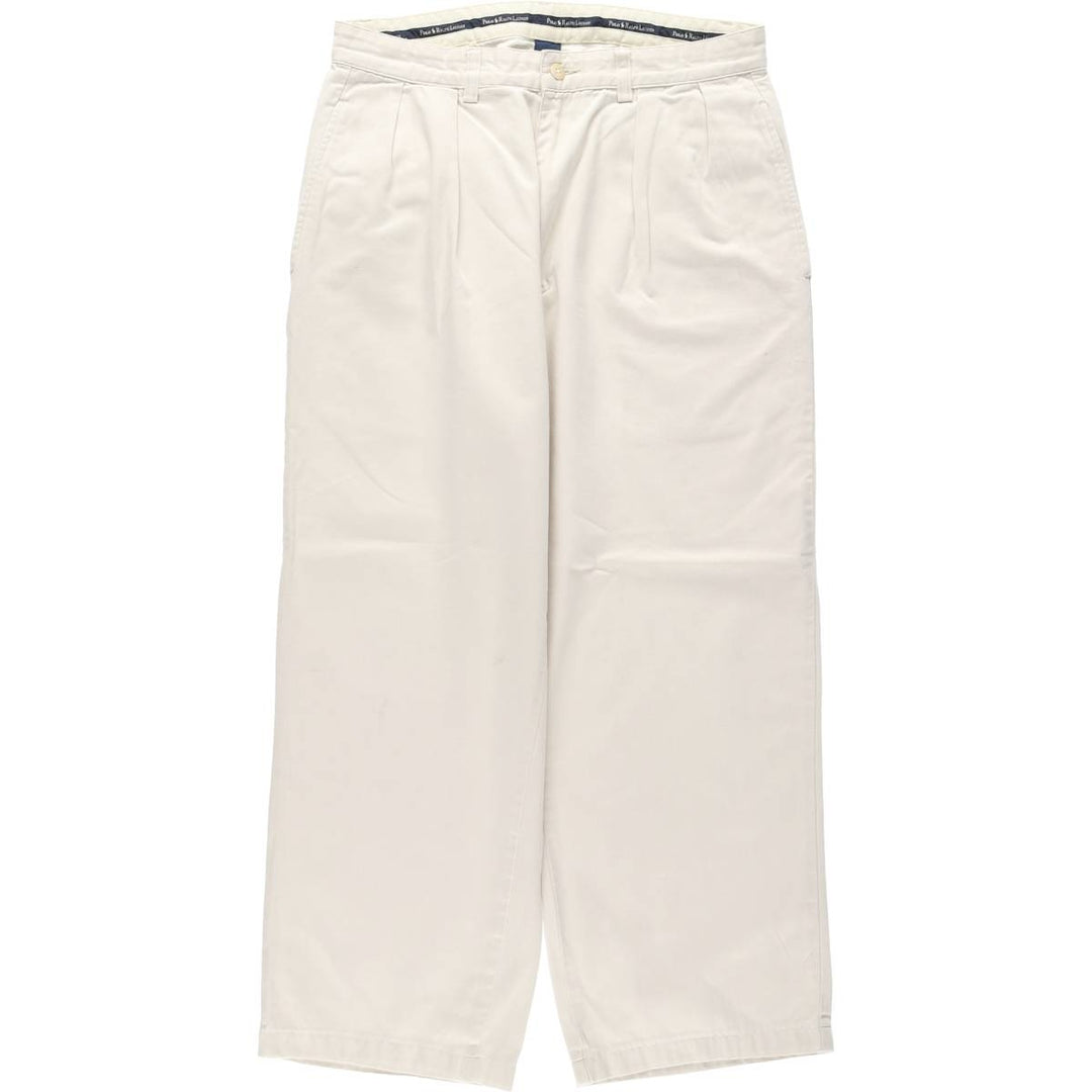 Ralph Lauren Polo Ralph Lauren ANDREW PANT Two-pleat Chino Pants Men's W31 (approx.) cotton Beige type Vintage Second Hand