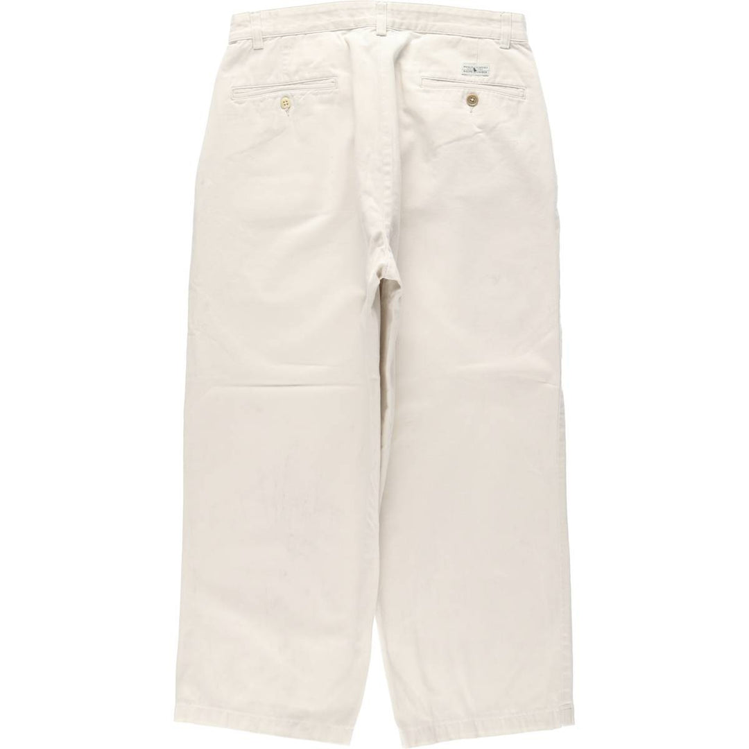 Ralph Lauren Polo Ralph Lauren ANDREW PANT Two-pleat Chino Pants Men's W31 (approx.) cotton Beige type Vintage Second Hand