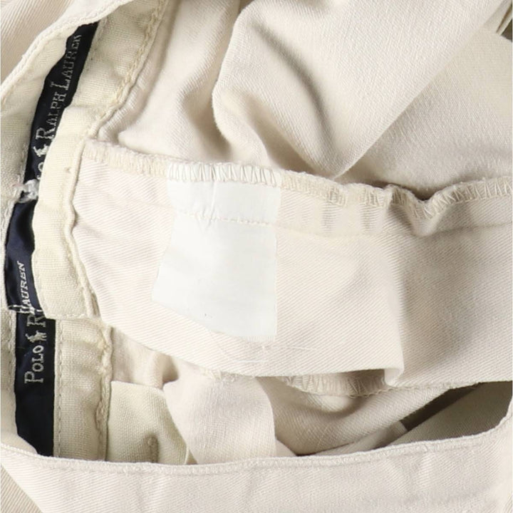 Ralph Lauren Polo Ralph Lauren ANDREW PANT Two-pleat Chino Pants Men's W31 (approx.) cotton Beige type Vintage Second Hand