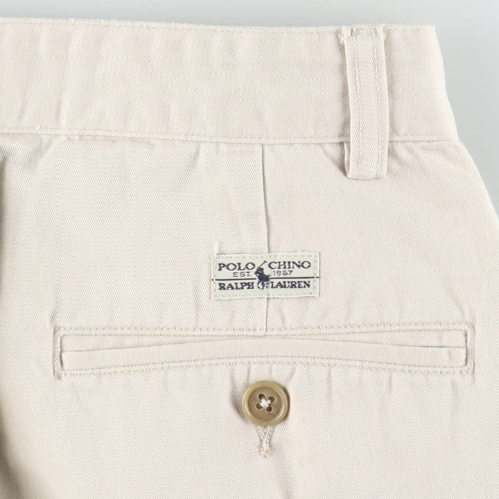 Ralph Lauren Polo Ralph Lauren ANDREW PANT Two-pleat Chino Pants Men's W31 (approx.) cotton Beige type Vintage Second Hand