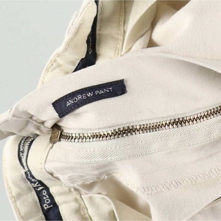 Ralph Lauren Polo Ralph Lauren ANDREW PANT Two-pleat Chino Pants Men's W31 (approx.) cotton Beige type Vintage Second Hand