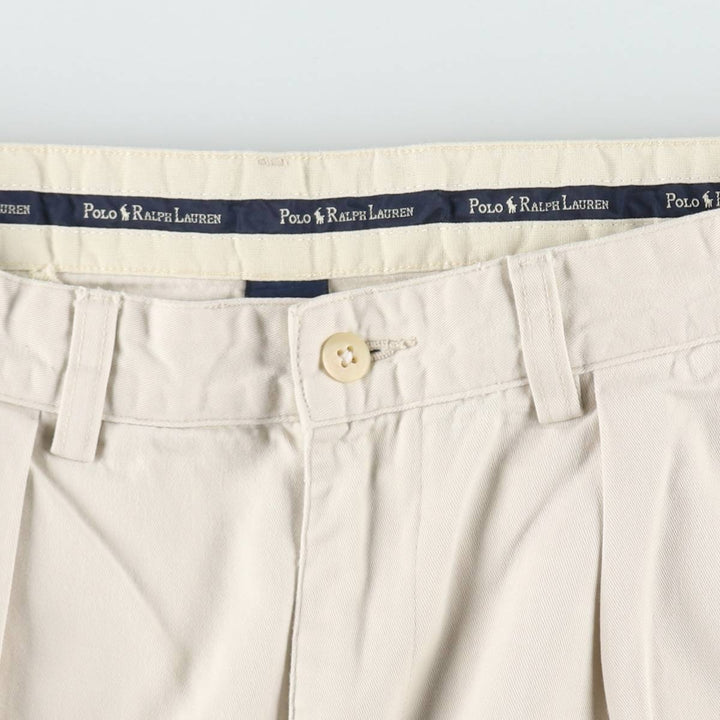 Ralph Lauren Polo Ralph Lauren ANDREW PANT Two-pleat Chino Pants Men's W31 (approx.) cotton Beige type Vintage Second Hand
