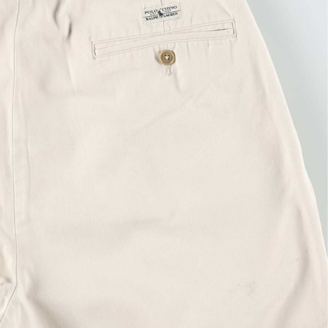 Ralph Lauren Polo Ralph Lauren ANDREW PANT Two-pleat Chino Pants Men's W31 (approx.) cotton Beige type Vintage Second Hand