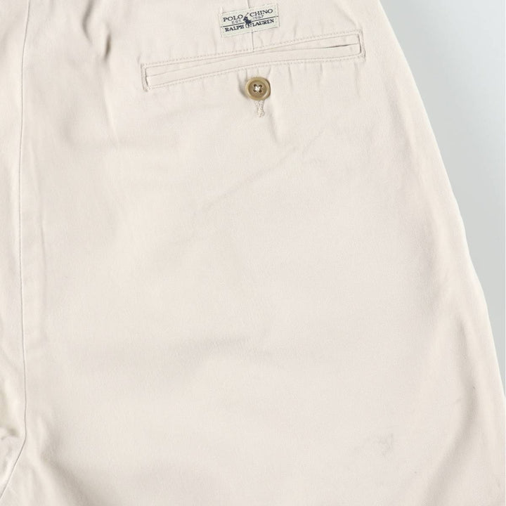 Ralph Lauren Polo Ralph Lauren ANDREW PANT Two-pleat Chino Pants Men's W31 (approx.) cotton Beige type Vintage Second Hand