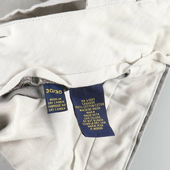 Ralph Lauren POLO RALPH LAUREN CLASSIC FIT Chino Pants, Men's W30 (approx.) cotton gray type Vintage Second Hand